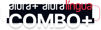 O combo+ é a junção do alura+ e o  alura lingua